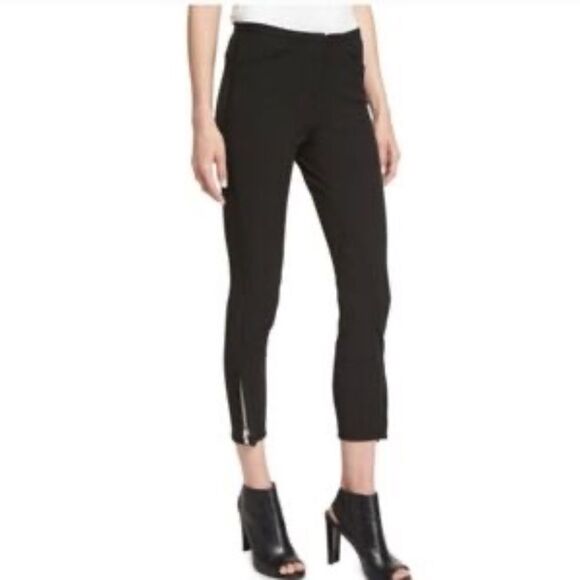 3.0 Phillip Lim‎ Black Cotton/Modal/Elastane High Rise Moto Jodhpurs Sz 10